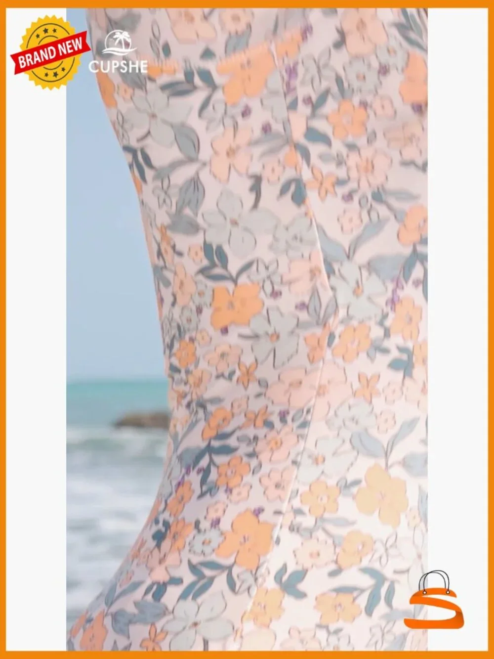 Mock Neck Zipper Short Sleeve One Piece Swimsuit - Picture 6 of 7
